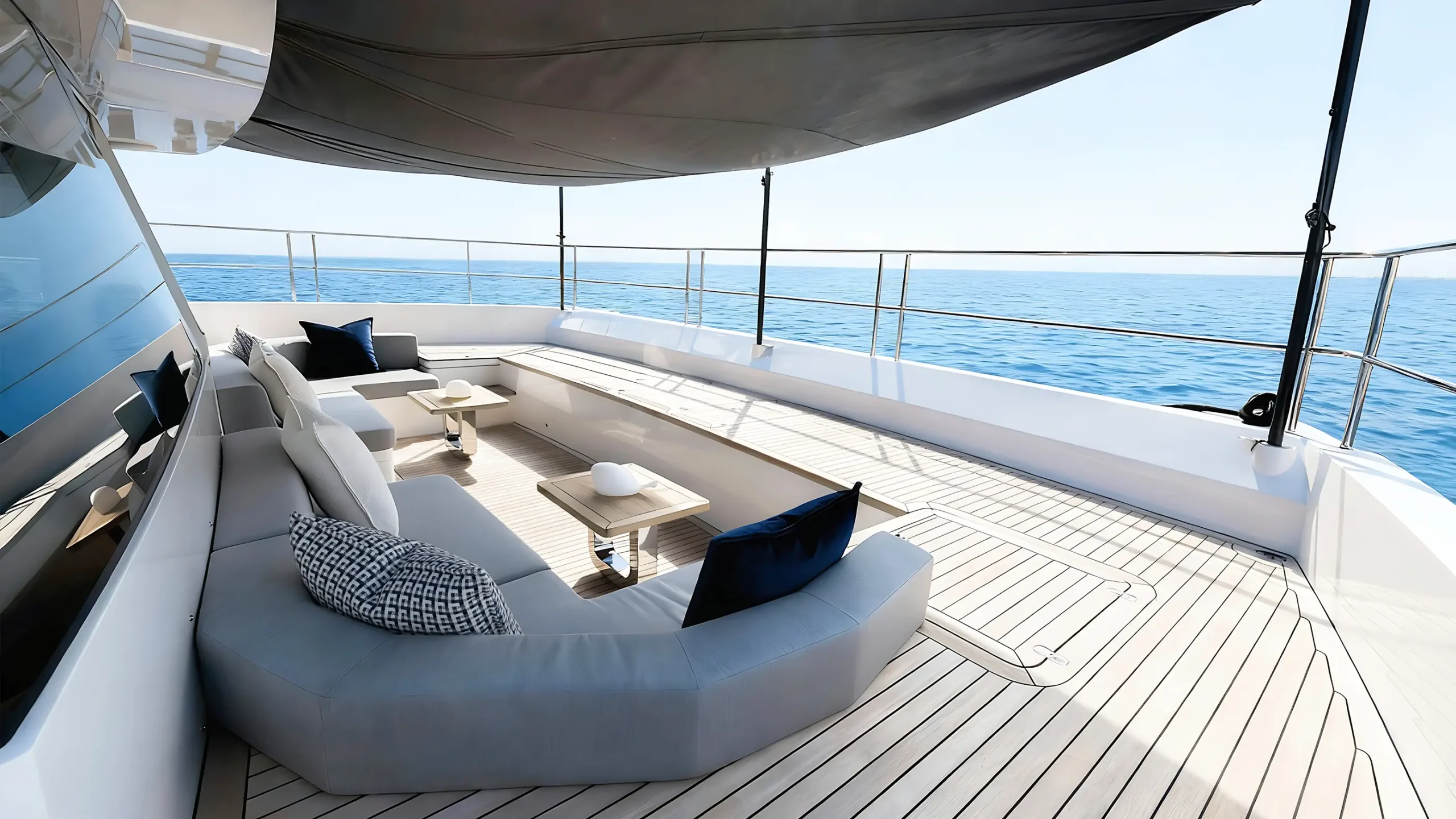 S60 foredeck with canopy photo